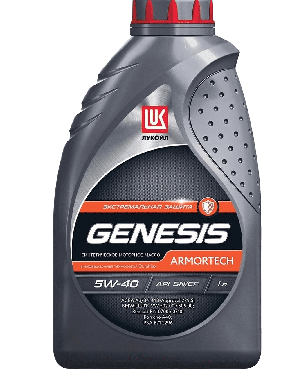 Моторное масло Лукойл Genesis Armortech 5W40 SN/CF, 1л (Lukoil: 1539414)